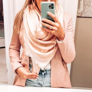 Zara neutral pink blazer jacket XS